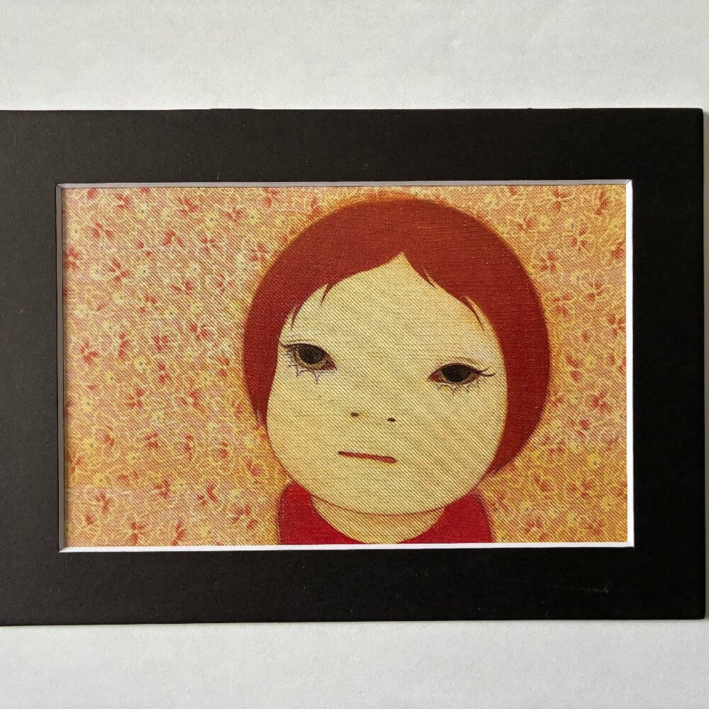 NWT ART PRINT WITH MAT: Mitsuko, Yoshitomo Nara